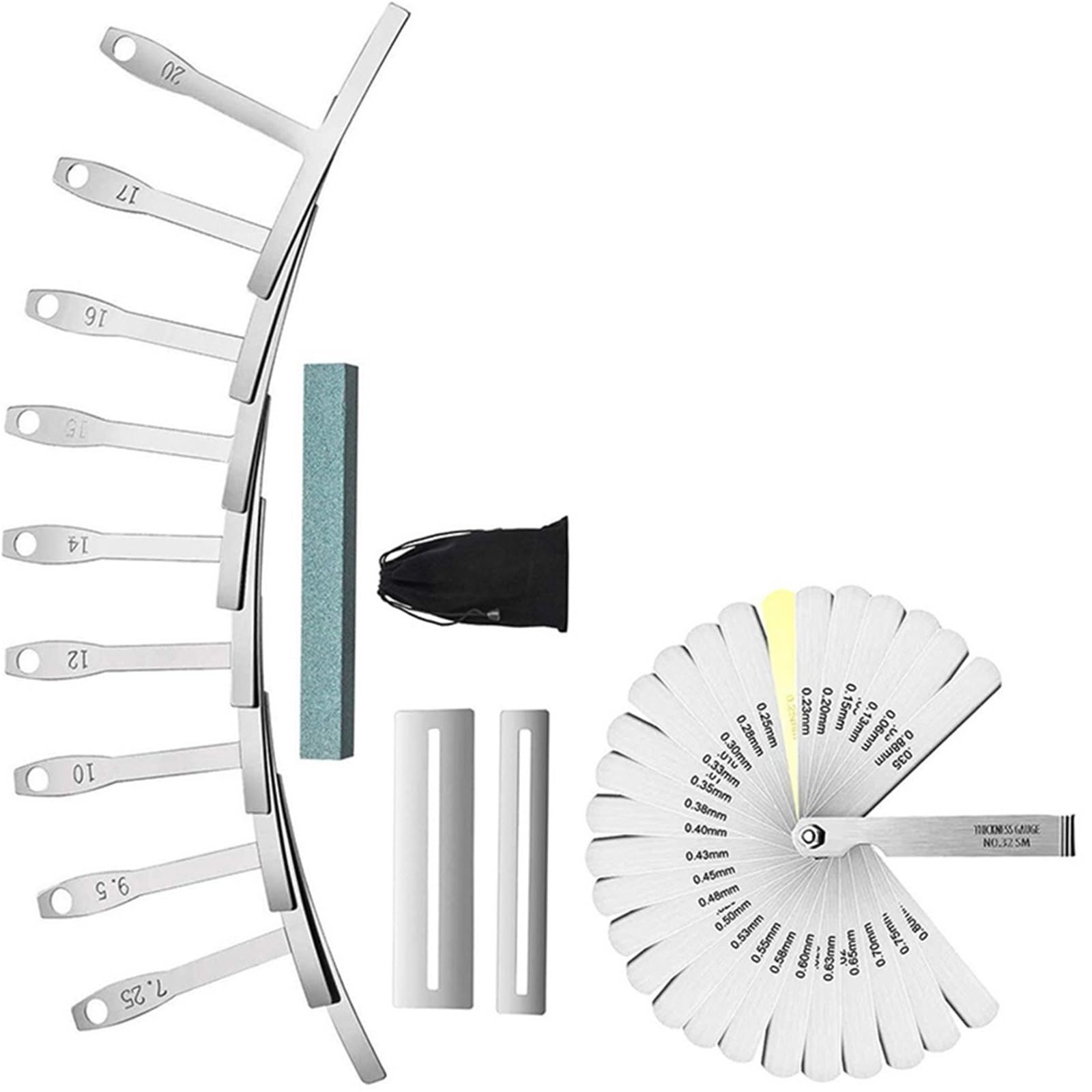 Juegos de herramientas para guitarra Kit De Herramientas Medición Guitarra Regla Altura Cuerda Curvatura Del Diapasón En Forma T