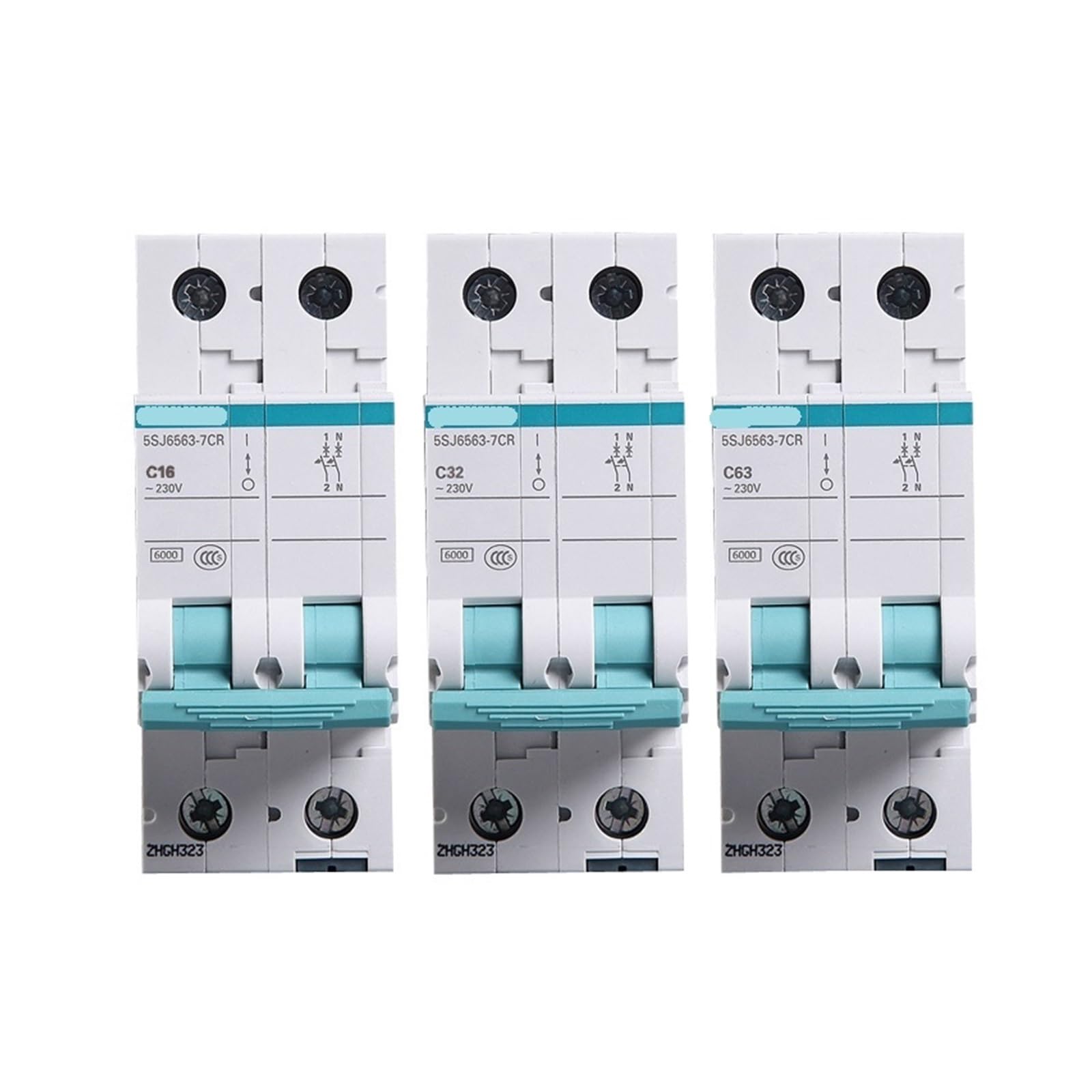 Disjoncteur 32A type C 5SJ6 AC magnétothermique bipolaire 2P pour maison