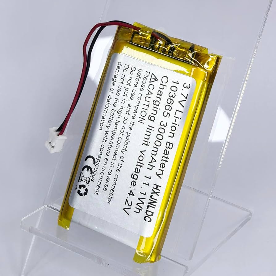 マナチン品 Amazon.com: 3.7V 103665 3000mAh Lithium Polymer ion Battery