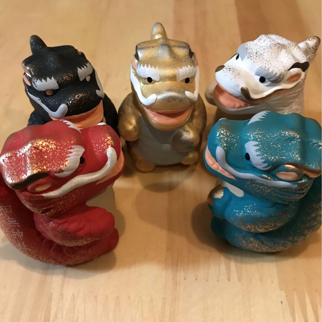 Amazon | 田無神社 新五龍神みくじ五体セット金龍 白龍 黒龍 青龍 赤龍