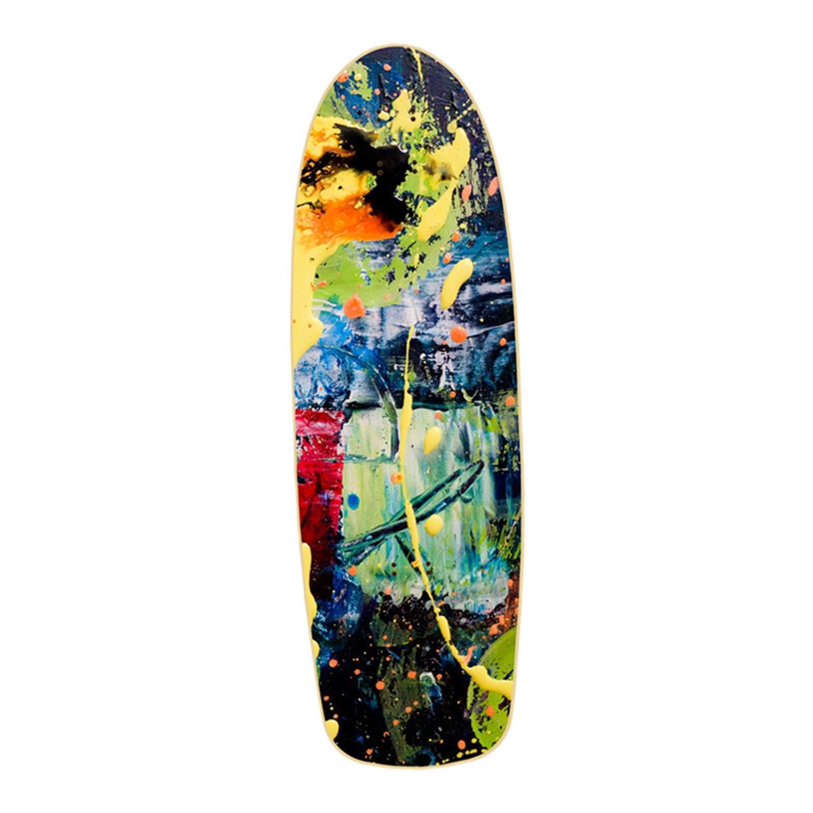 Tavola da skateboard colorata in legno, accessorio di ricambio