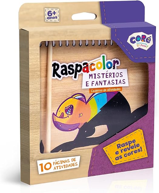 Raspacolor: Caderno de atividades Mistérios e Fantasias - Toyster Brinquedos