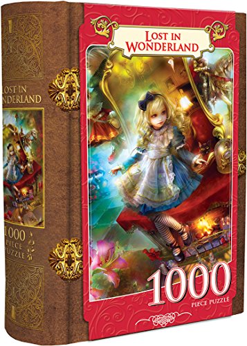 MasterPieces Book Box 1000 Puzzles Collection - Lost in Wonderland 1000 Piece Jigsaw Puzzle
