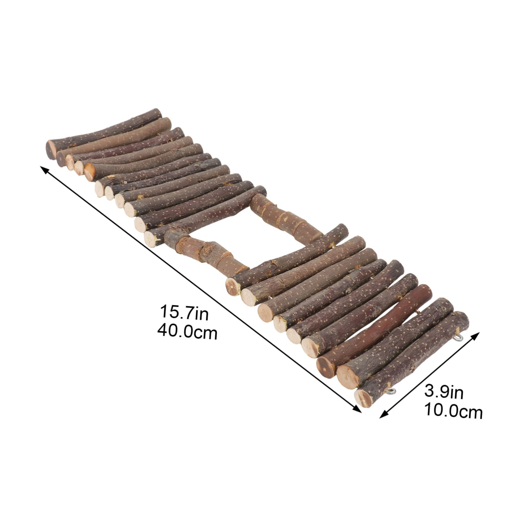 HAPINARY 1Pc Small Pet Teeth Grinding Prop Wooden Fence Shelter for Hamsters Chinchillas Turtles Natural for Chewing