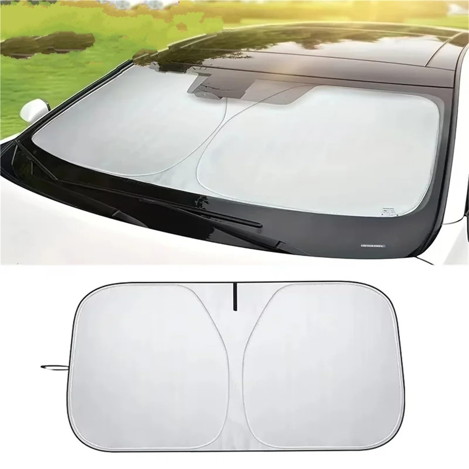 Parasol Lateral Coche Parasol Ventana Delantera Coche, protección UV, Protector Solar, Cubierta Visera para Parabrisas, Piezas Cortina automática(Small)