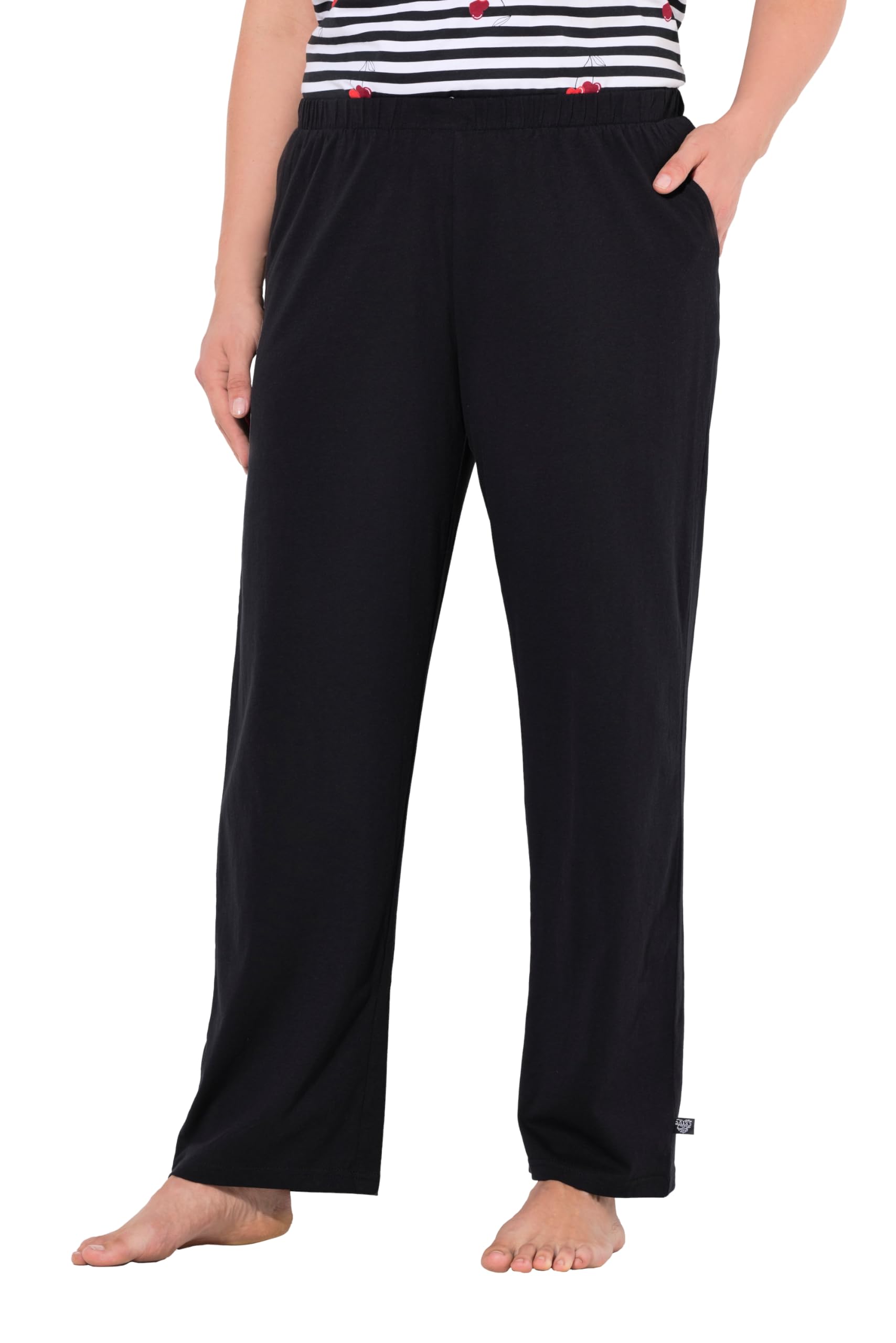 Ulla Popken Womenswear Pyjamas Black 42+