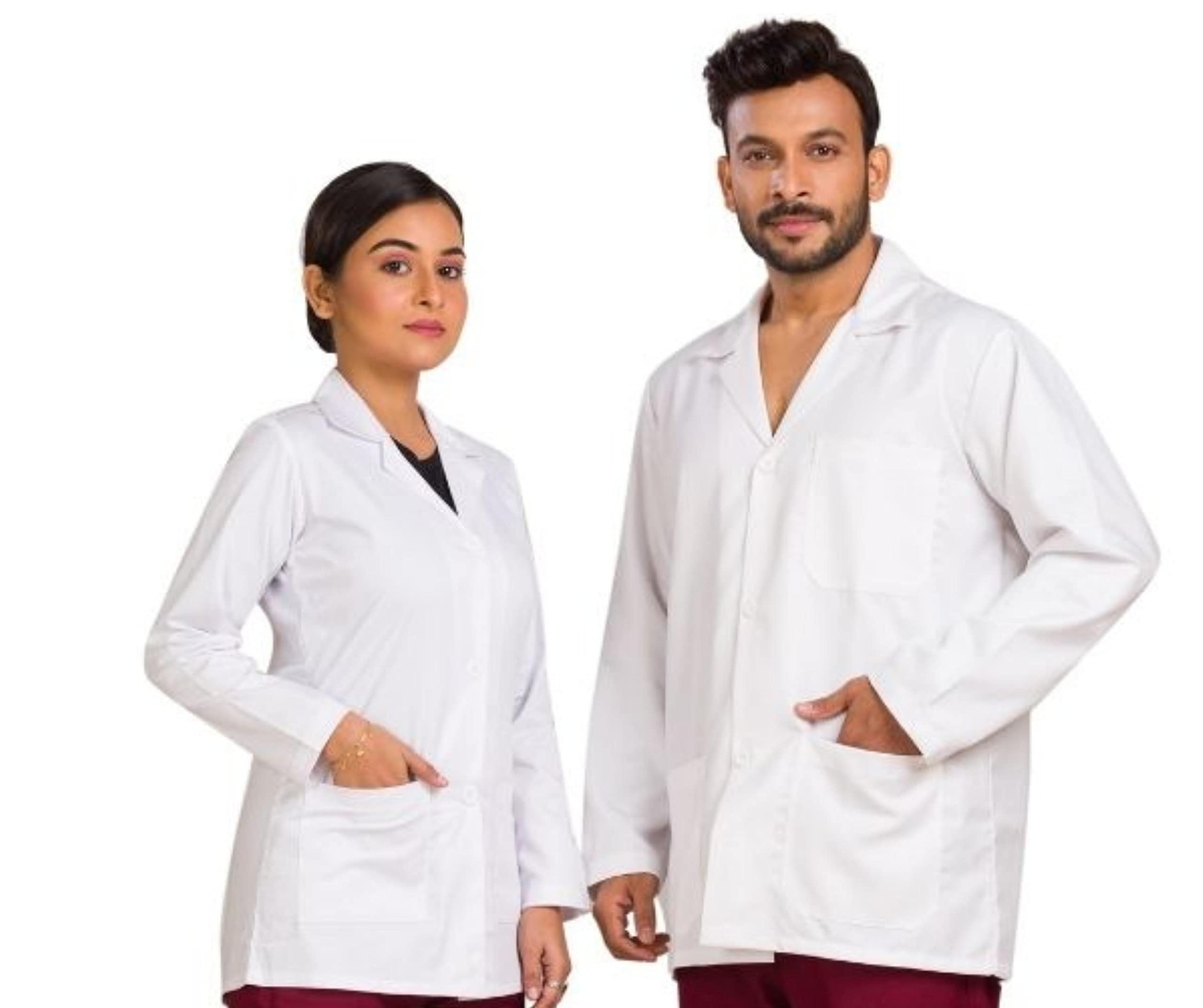 Hospriqs full Sleeves Unisex Lab Coat - White (X-Large)-picture-25