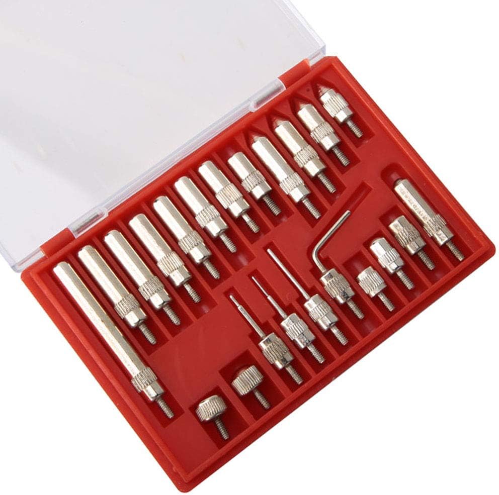 Dial Indicator Points Set 22pcs Dial Indicator Probe, Dial Gauge Strong Applicability for Outboard Engine Boat Household Outdoors