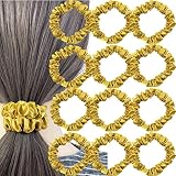 Firecolor Chic 12PCS Silk Skinny Scrunchies Soft Satin Scrunchy Fashion Hair Elastics Bands Cute Pon