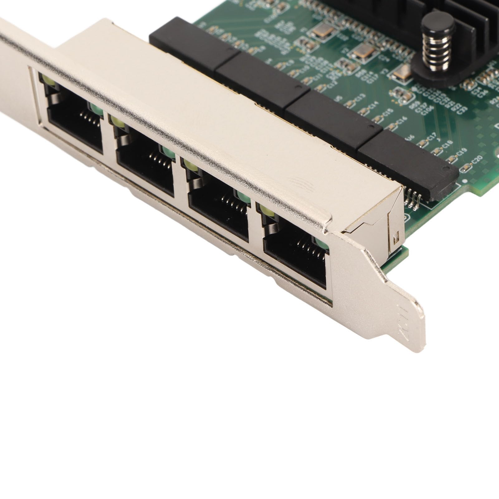 Carte Réseau PCIe 4 Ports, Carte Réseau PCIe Gigabit pour Chipset Realtek 8111F, Carte D'interface Réseau Gigabit Ethernet PCIe X1, Carte Réseau Adaptateur Serveur NIC