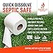 RV Toilet Paper, Septic Tank Safe-MADE IN THE USA- 8 Rolls,2-Ply 500 Sheets - Fast Dissolve Bath Tissue for Camping, Marine, RV Holding Tanks, Biodegradable - Firebelly Outfitters