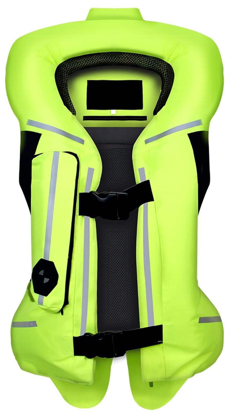 Motorrad Airbag Weste, Airbag Weste Motorrad für Herren Damen, mit Reflexstreifen, Airbag Weste Motorrad Jacken für Motorradfahrer und Reiten (Farbe : Grün, Größe : XL)