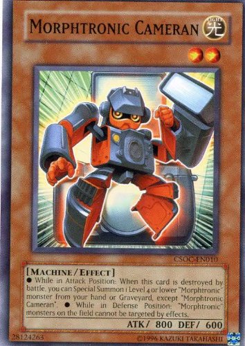 yugioh morphtronic cards Amazon.com: Yu-Gi-Oh! - Morphtronic Cameran (CSOC-EN010) - Crossroads of Chaos - Unlimited Edition