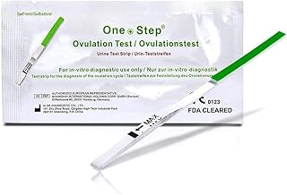 50 One+Step test d'ovulation avec sensibilité optimale 20 miu/ml - test de fertilité pour femme - ovulation - désir d'avoir des enfants