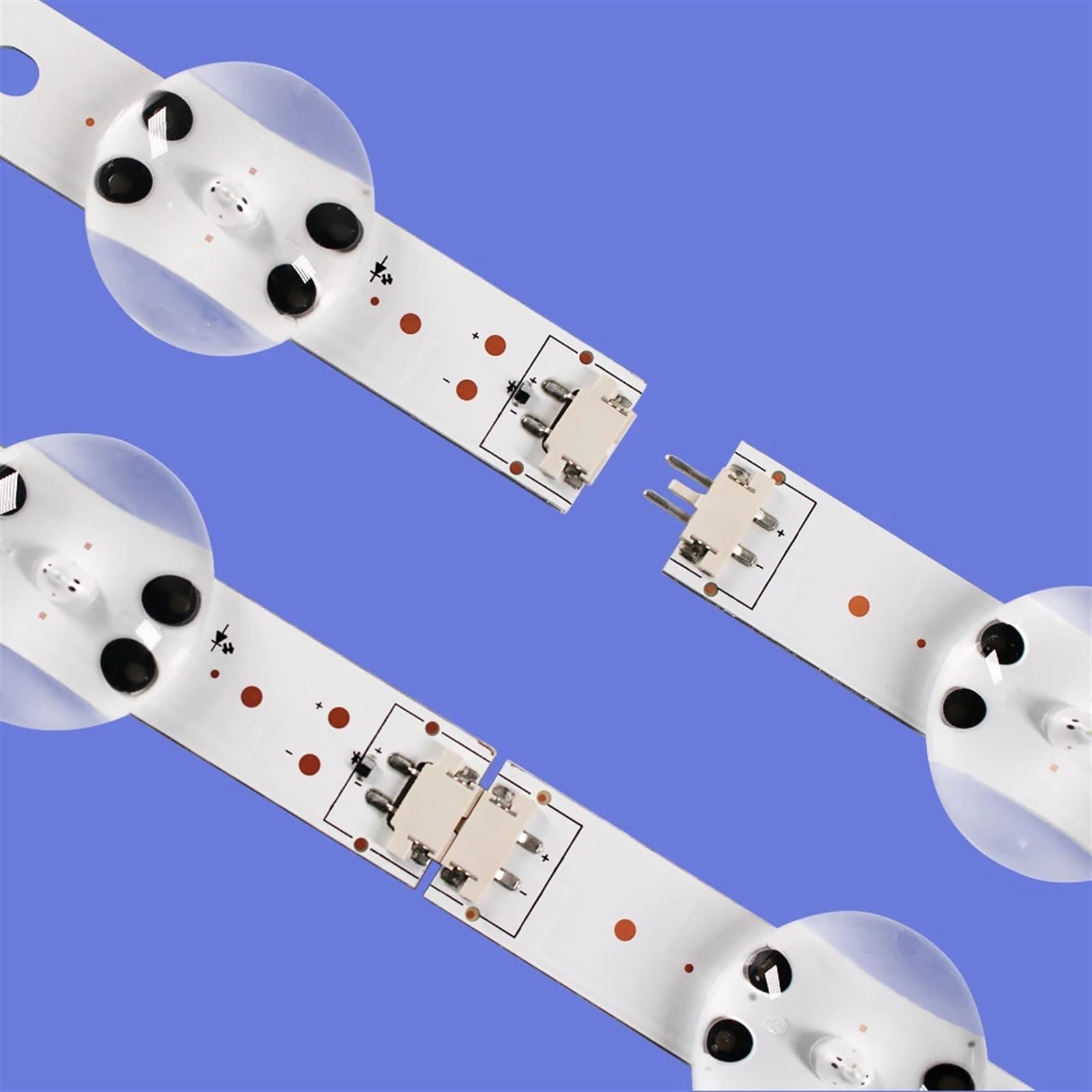 4 Pezzi/kit Strisce LED Adatte For LG 49 TV 49UJ651V 49UV340C UB 49UJ6500 LC490DGG 6916L 2862A 2863A V17 49 L1 + R1