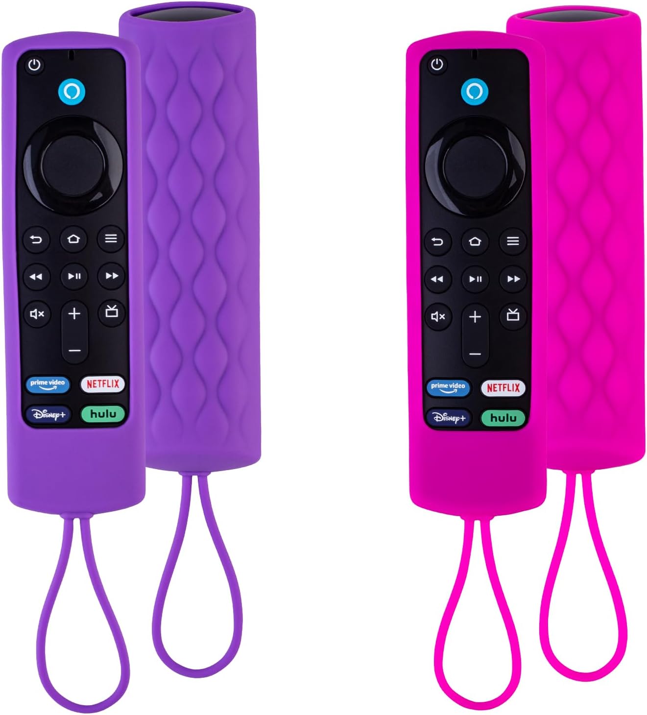 2 Pack Firestick Remote Cover,Silicone Protective Controller Sleeve