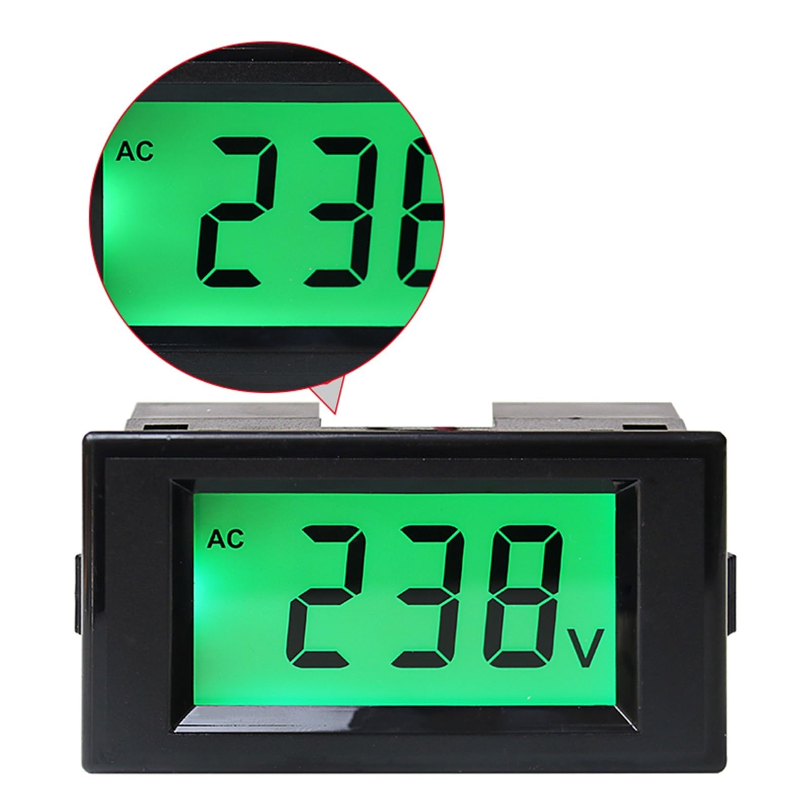 AC80-500V Affichage LCD voltmètre numérique 79 * 43 * 31mm AC Panneau mètre voltmètre D69-120 1 pièces