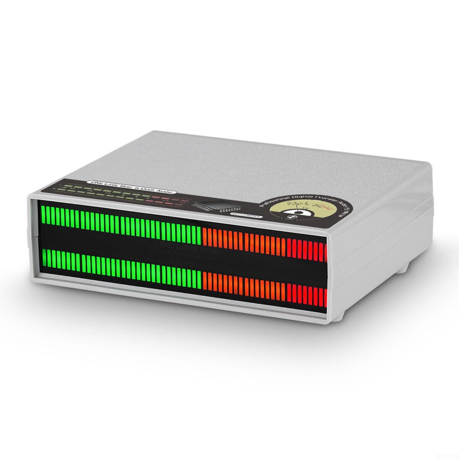 RGB LED Music für spectrum Analyzer 56-Bit für vu Meter With Mic Input | RGB LED für vu Meter,Digital Audio Level Meter For für rca, 5 Display Modes, Real-Time Music Visualizer