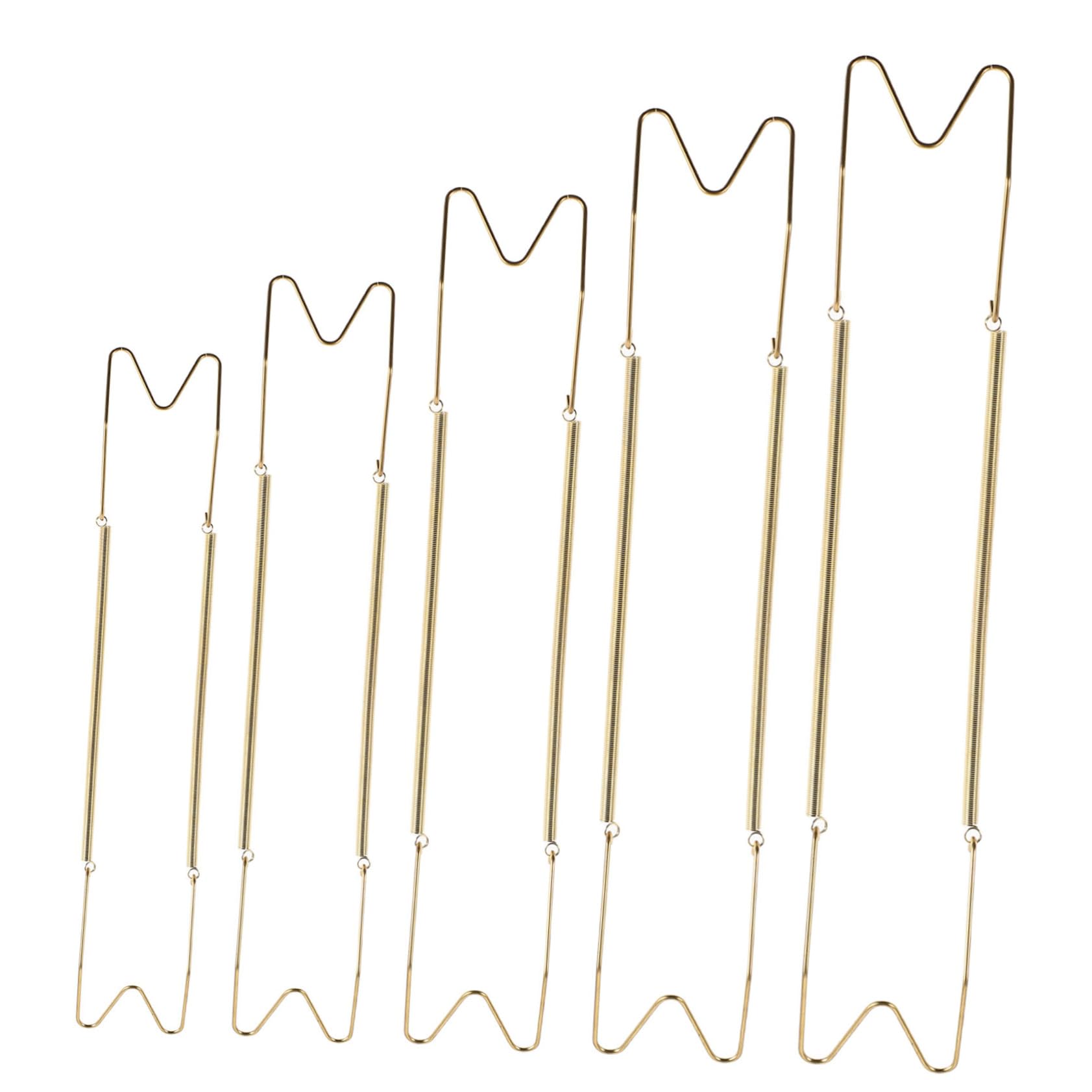 OKUMEYR 5pcs Stainless Hangers Invisible Hooks for Wall Display Plate Holders for Living Room and Bedroom Decor