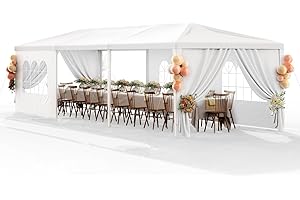 Elite 10’x30’ Outdoor Party Tent, Dining Canopy Tent with 5 Removable Sidewalls