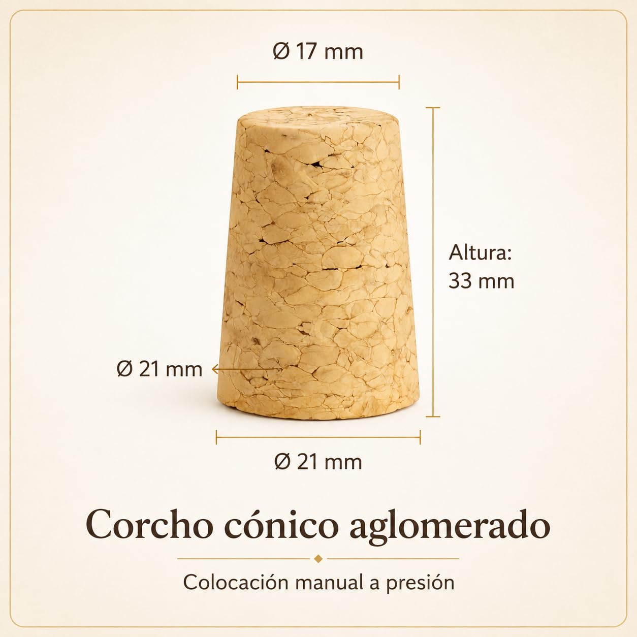 Botellas Vacías para Vino 750 ml Vidrio Transparente Pack 6 Corcho Cónico