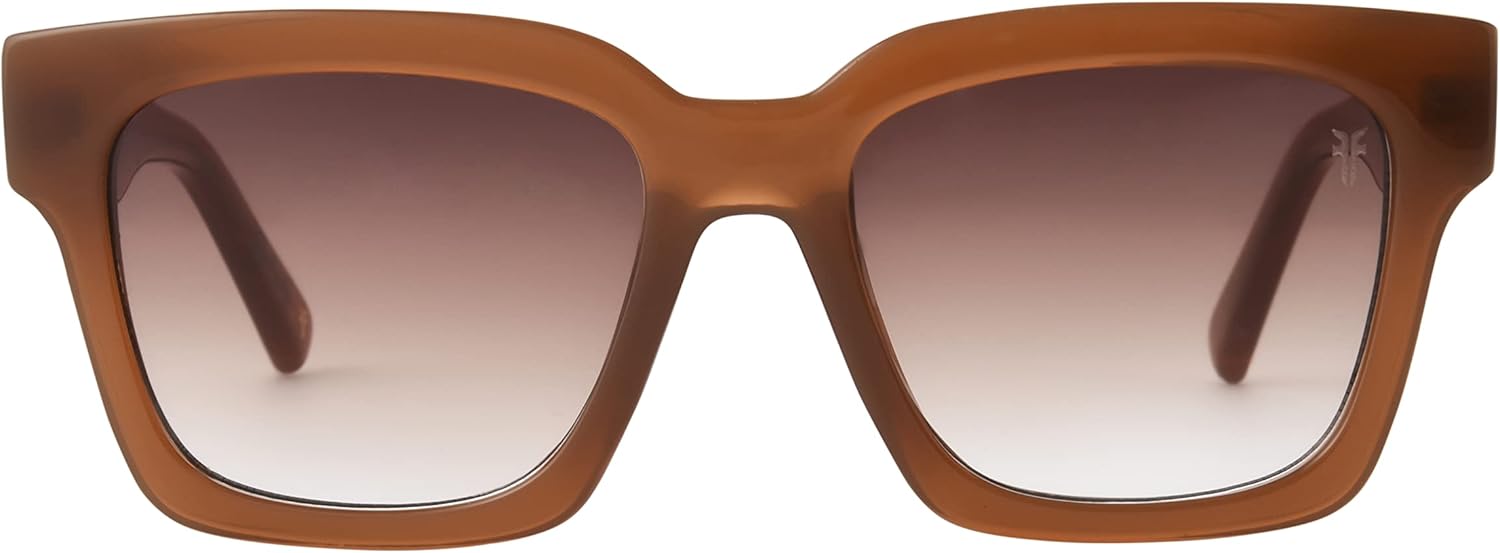 Frye Lisa Women's Square Sunglasses, Camel, 54mm