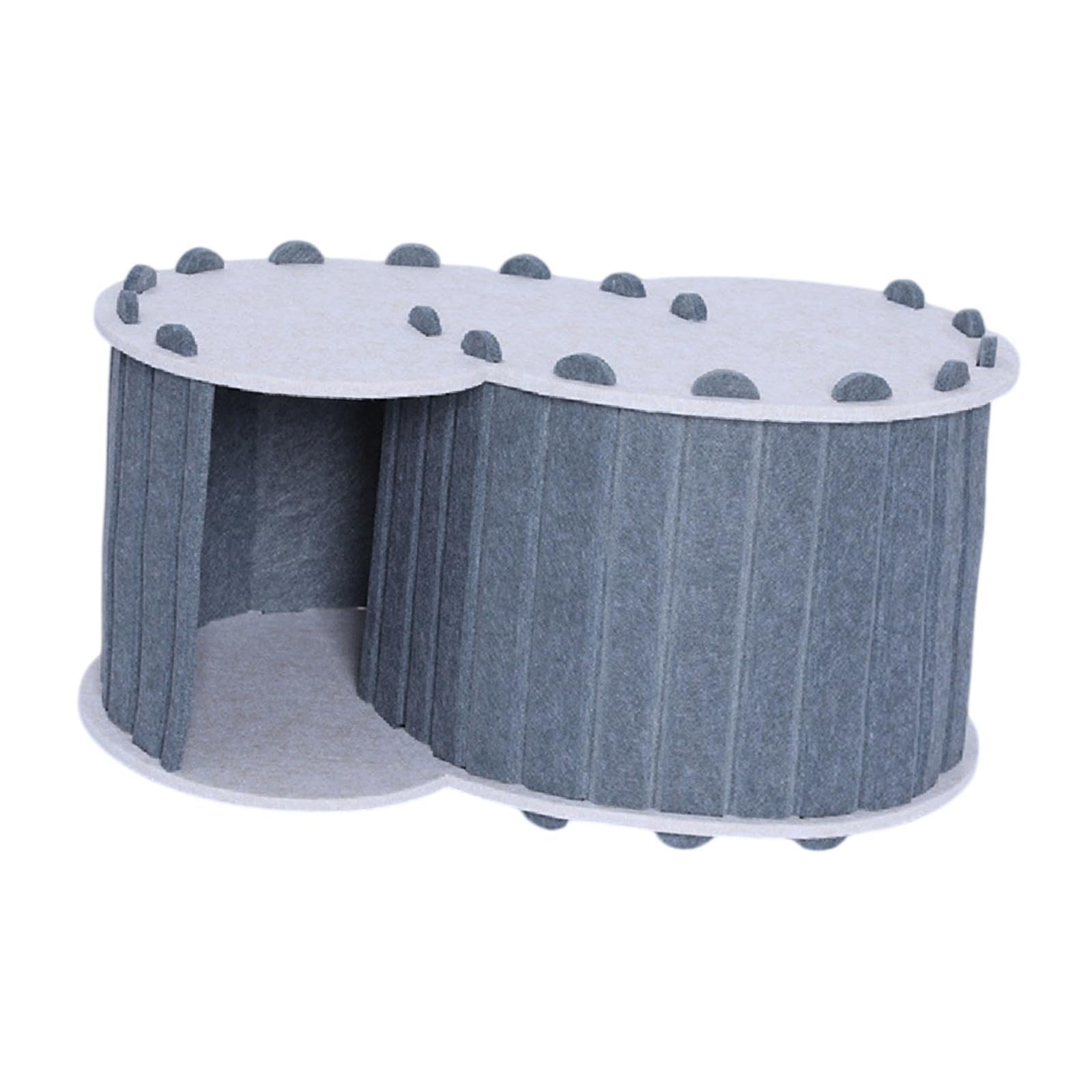 Wswqop Cat Tunnel Bed Interactive Playground Scratch Resistant Removable Cave Nest Hideaway Suitable for Indoor Cats Small Animals, Dark Gray — image 1