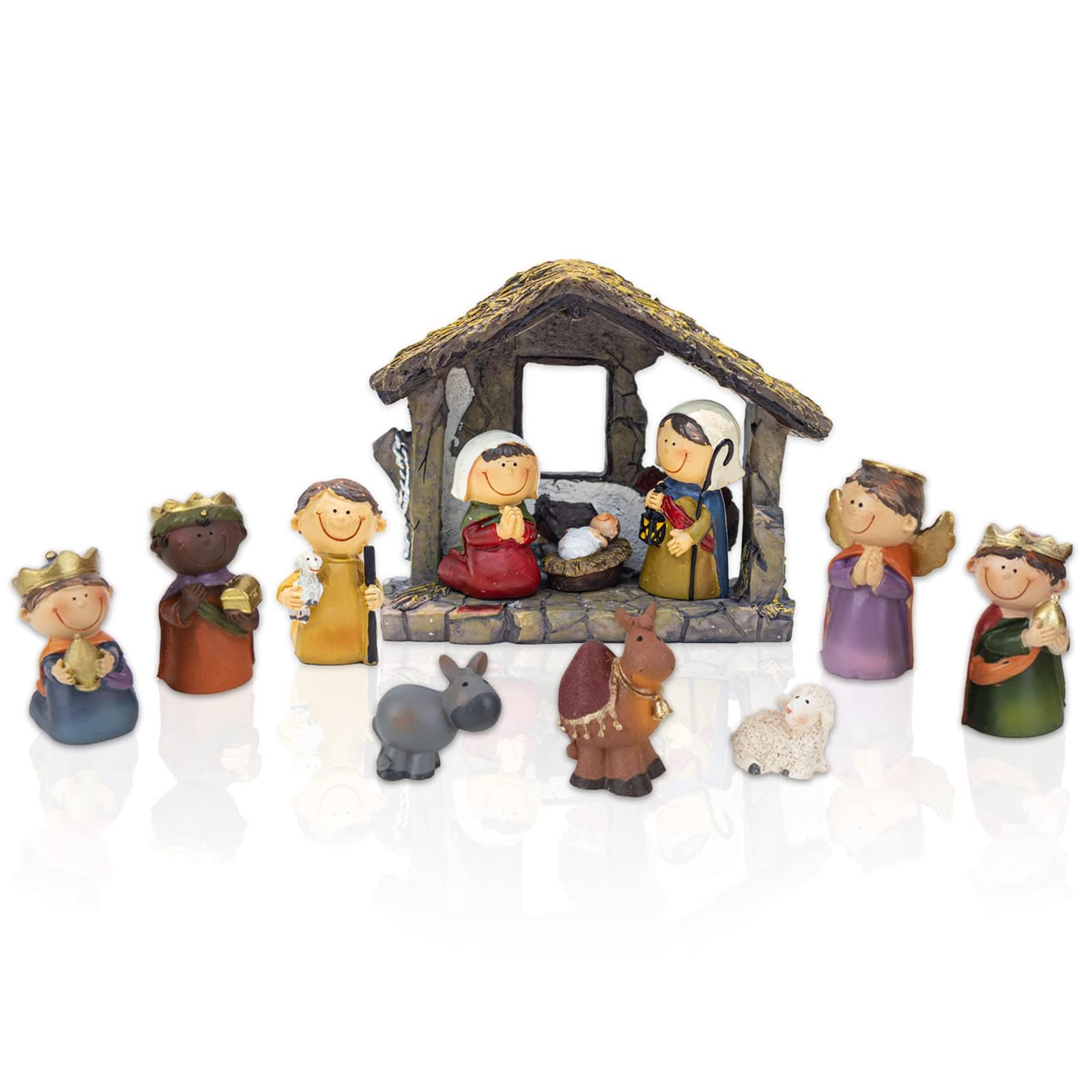 Photo 1 of Afirst Christmas Nativity Scene Set - 12 Pcs