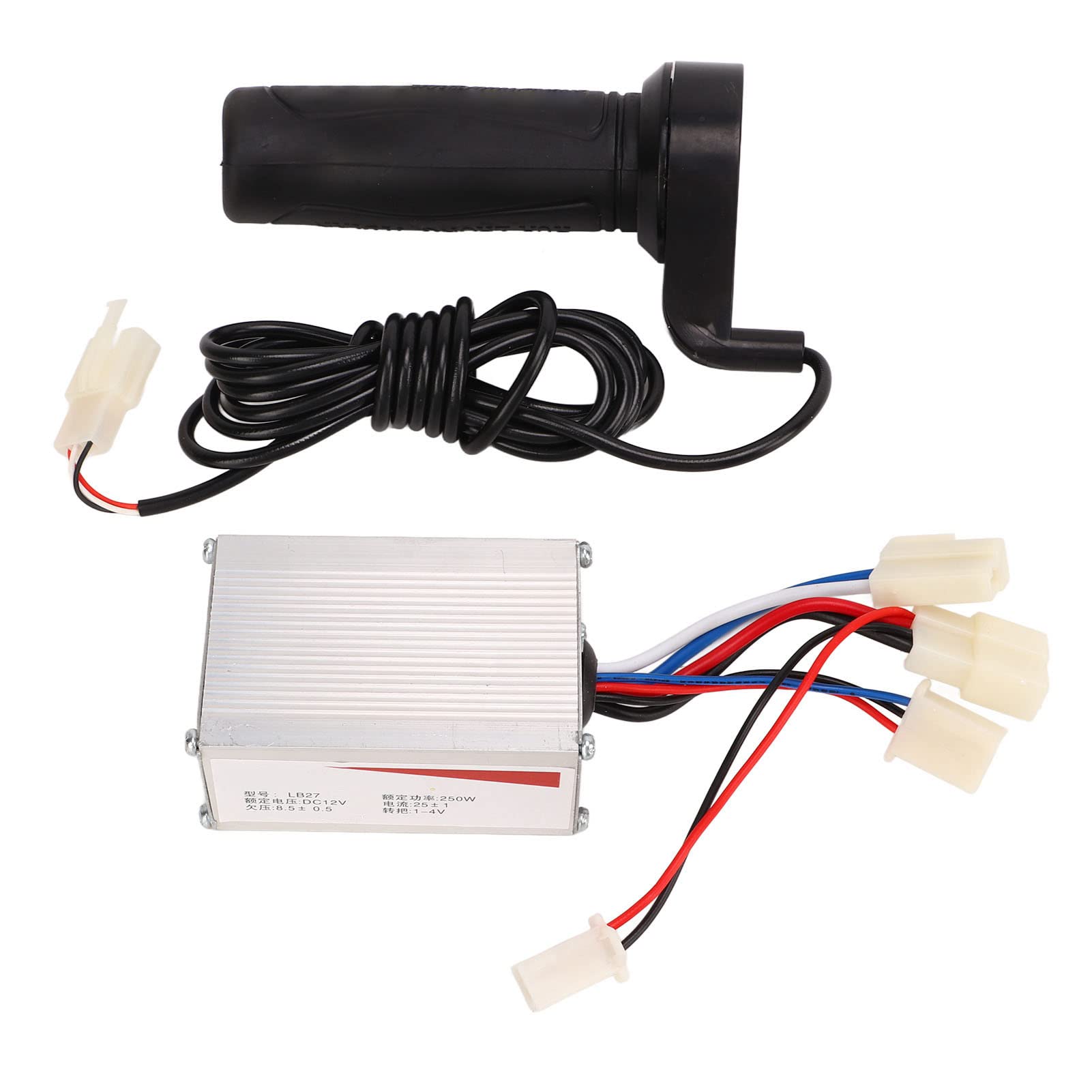Unité de commande moteur 12 V 250 W B avec kit de poignée à gaz Coque en aluminium 3 fils Unité de commande ensemble de poignées de fil dans ce kit est avec tricycles électriques moto B contrôleur
