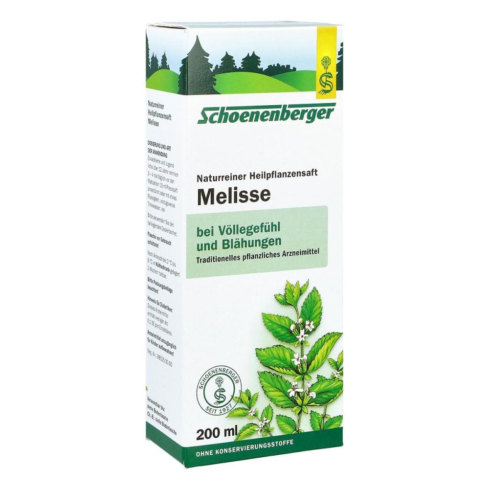 Schoenenberger Naturreiner Heilpflanzensaft Melisse, 200 ml Lösung
