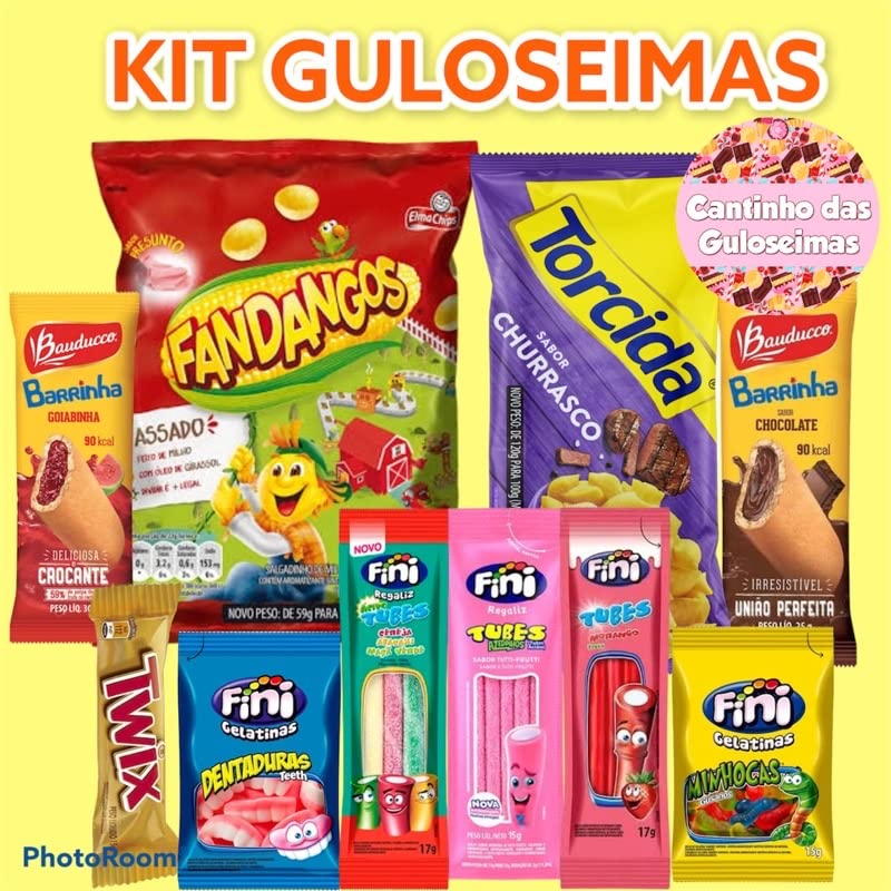 Kit Guloseimas 10 itens