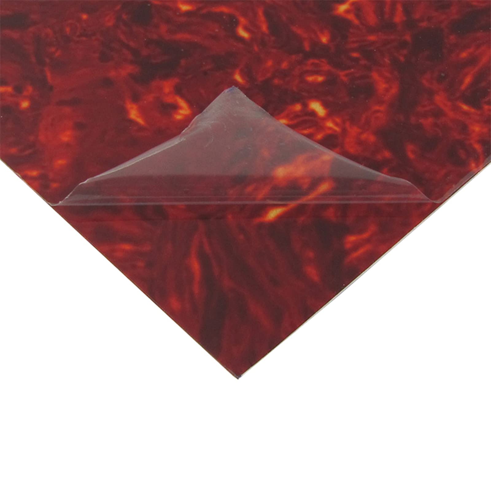 IWOMA Guitar Pickguard Blank Material Sheet Scratch Plate Self-Adhesive Pickguard Sticker Guard Plate Acoustic Guitar Parts, Dark Brown Tortoise