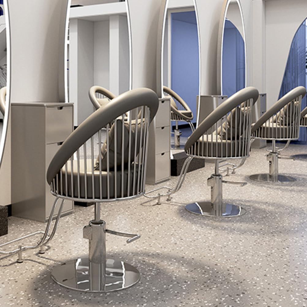 Klassischer Friseurstuhl für Haarstylisten, 360° drehbar, höhenverstellbar, hydraulische Basis, 150 kg Kapazität
