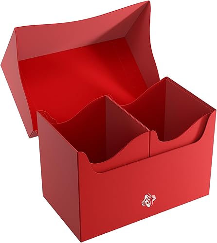 Miniatura 3 de Gamegenic Soporte de doble cubierta 200+ XL, solución de almacenamiento compacta para dos mazos o 200 cartas de doble manga, incluye dos soportes