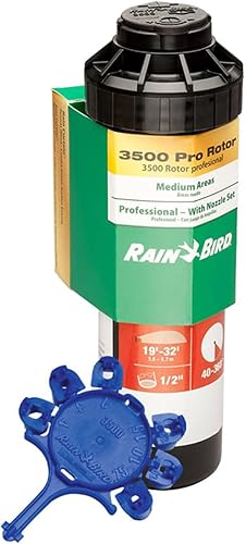 Rain Bird CP3504PC aspersor pro rotor con juego de pulverizador con cortina de lluvia patrón de 40 a 360 grados distancia de 15 a 35 pies