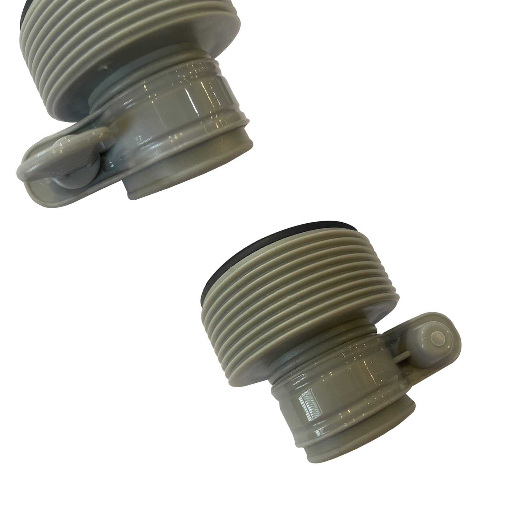 Pool-Schlauchadapter mit Schlauchhalterung und Kolbenventil, kompatibel mit oberirdischem Pool-Setup und Sandfilterpumpe, 3,2 cm auf 3,8 cm, 2 Stück