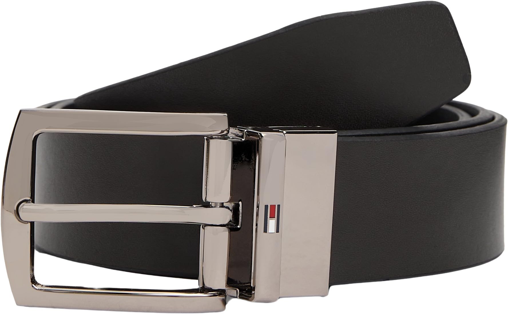 Tommy Hilfiger Denton Reversible Leather Belt, 3.5Cm Men's Brown/Black Medium