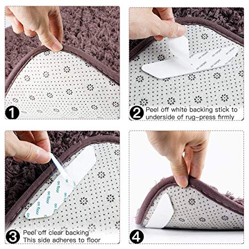 Tappeto Gripper, 24 PCS antiscivolo per tappeti
