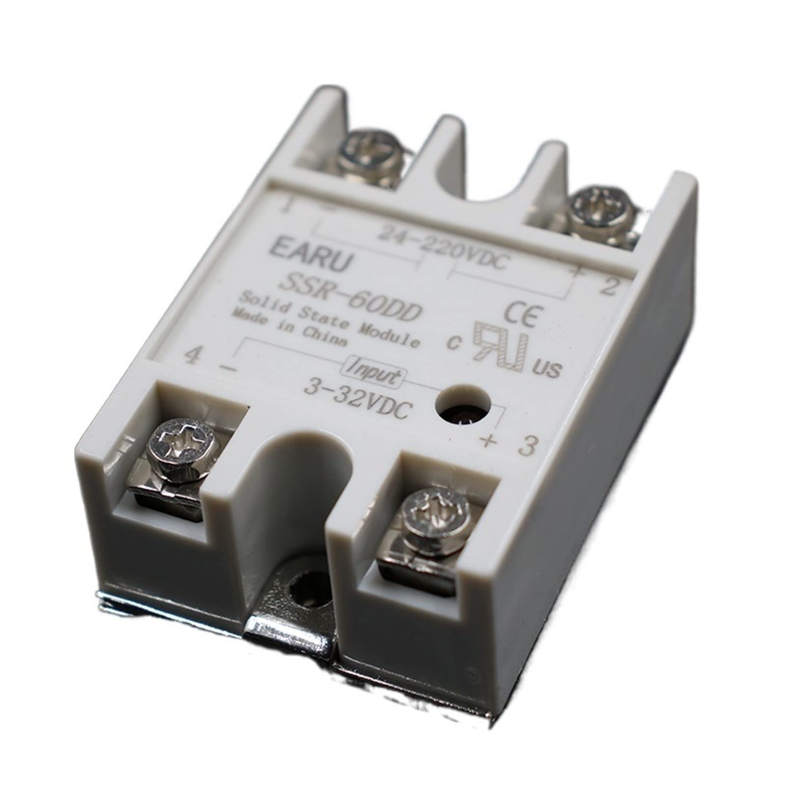VDOQTLJT 1 pcs Solid State Relay SSR-60DD 60A 3-32V DC Input to 24-220V SSR 60DD SSR-60 DD