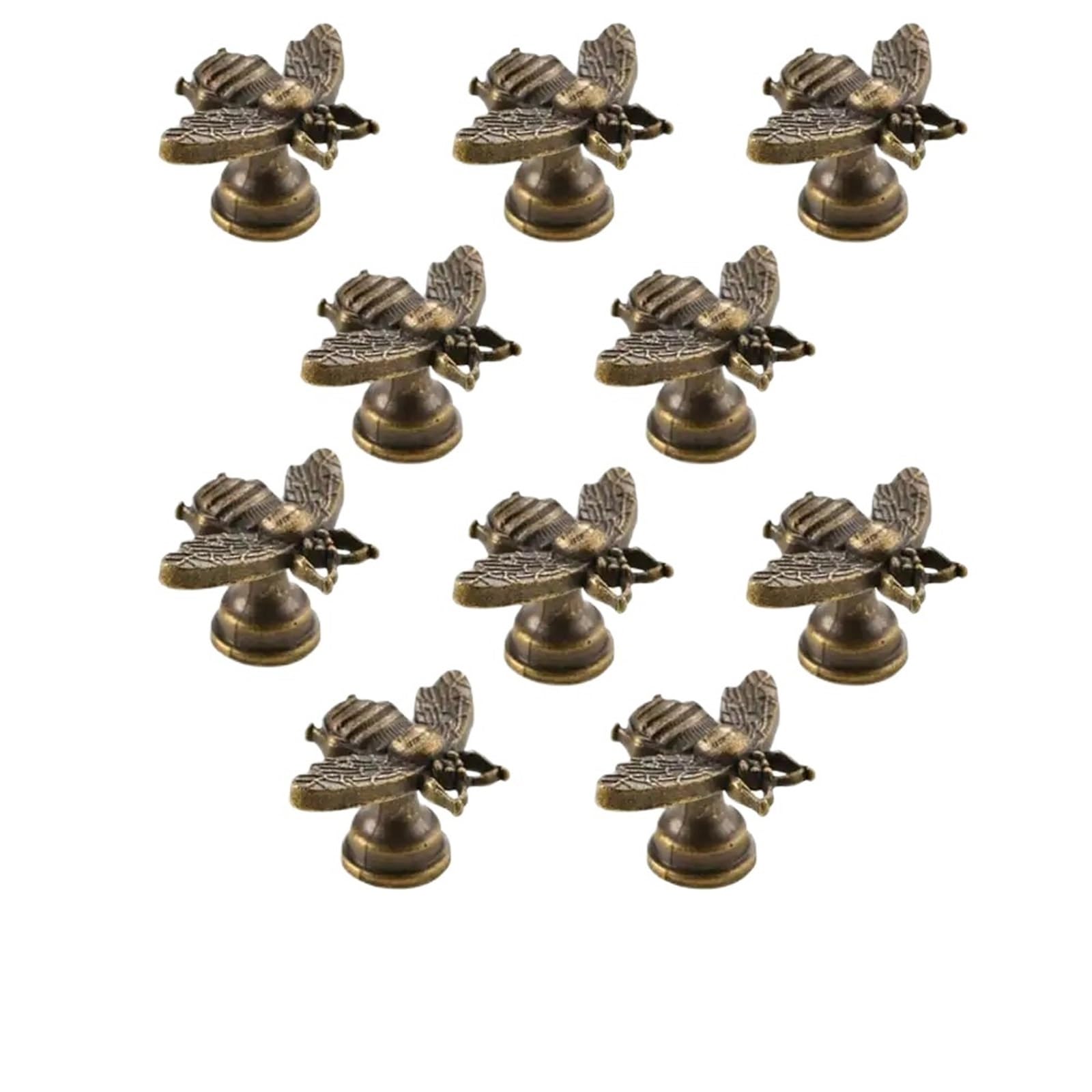 HUWOYG 10Pcs Antique Alloy Small Cabinet Knob for Cupboards