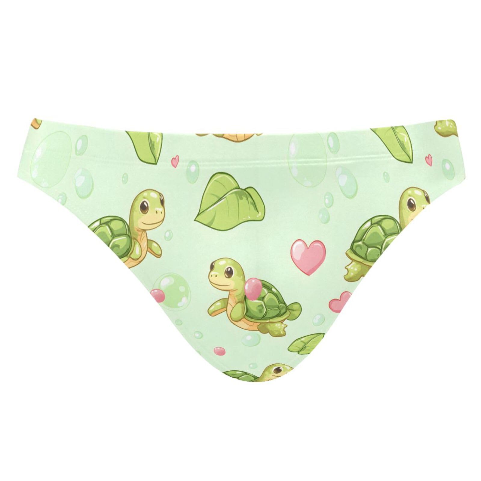Mens Swim Briefs Cute Turtles Love Bikini Swimwear L 202b8046