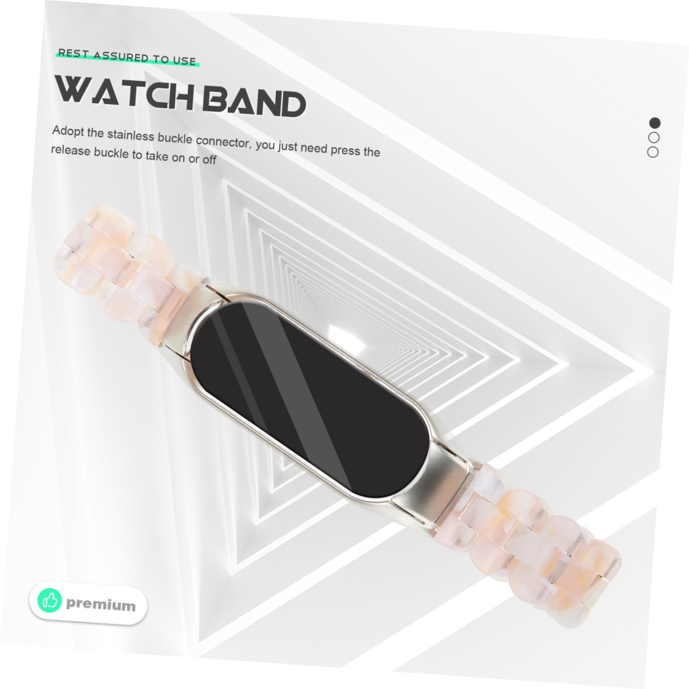 PartyKindom 2 Pièces Mi 5 6 Bracelet Bracelet Bracelet Montres Bande 5/6 Bandes De Sangle 5/5 Bande De Remplacement Forme De Fleur Résine Millet 5 Ceinture De Remplacement