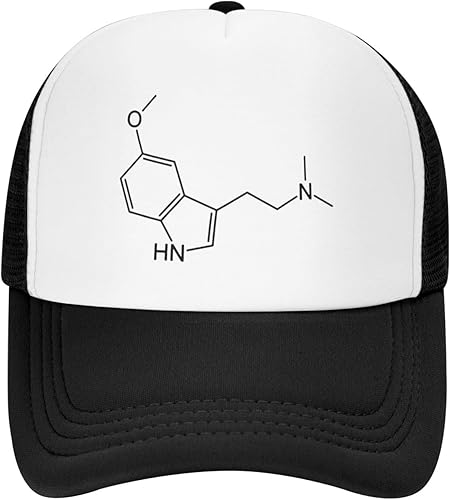 DMT-Molecule Baseball Cap Mesh Hats Trucker Hat Adjustable Sun Cap Adult for Men Women