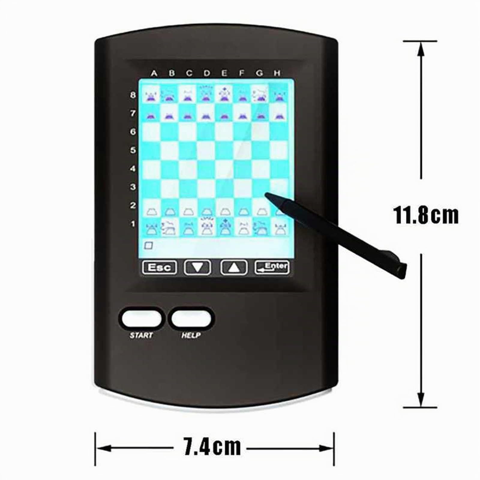 éLectronique Tactile Jeu D'éChecs Informatique Portable pour Enfants et Joueurs en Progression, Cadeau Familial