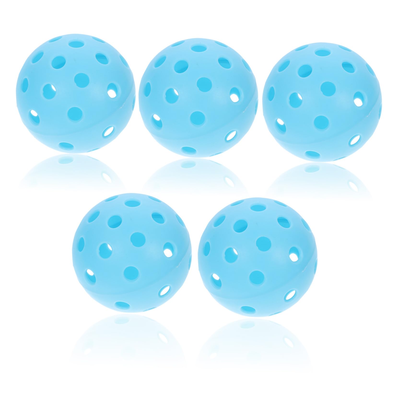 INOOMP Portable Golf Hitting Toy Balls 5pcs Bright Hole Balls for Boys and Girls Adults