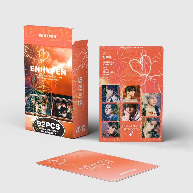 Set 92 Mini Cartoline E Adesivi Enhypen Kpop - Ideale Per Fan E Collezionisti - Foto 8