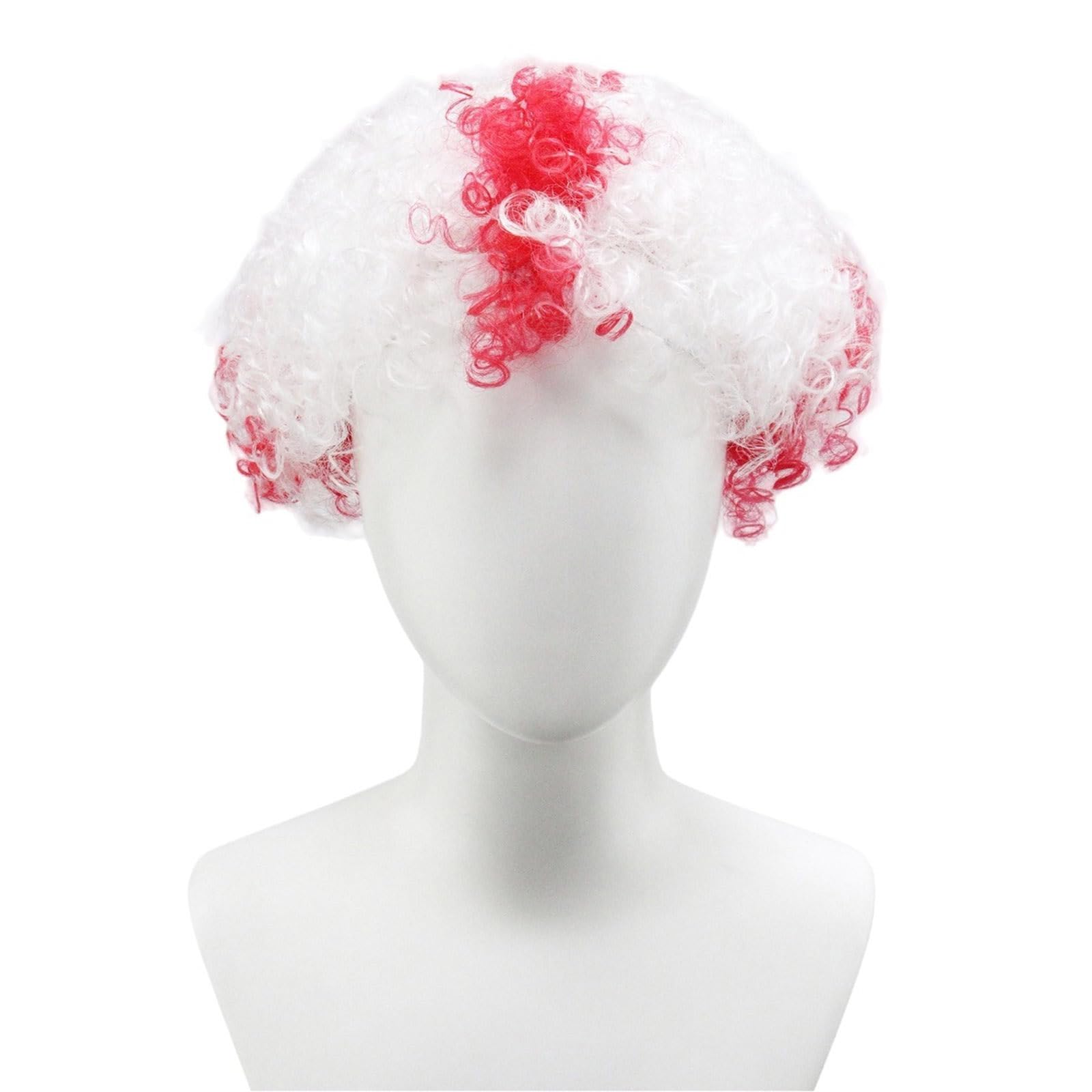 Xjdzineq Year of 2026 Soccer Event Fan Wigs Party Hat Themed Cheering Props for Football & Sports Celebration Hairpiece