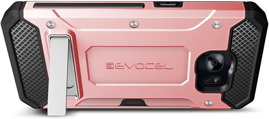 Galaxy S7 Case, Evocel [Explorer Series Pro] Dual Layer Credit Card Case with Magnetic Kickstand for Samsung Galaxy S7 (SM-G930), Rose Gold (EVO-SAMS7-CK25)