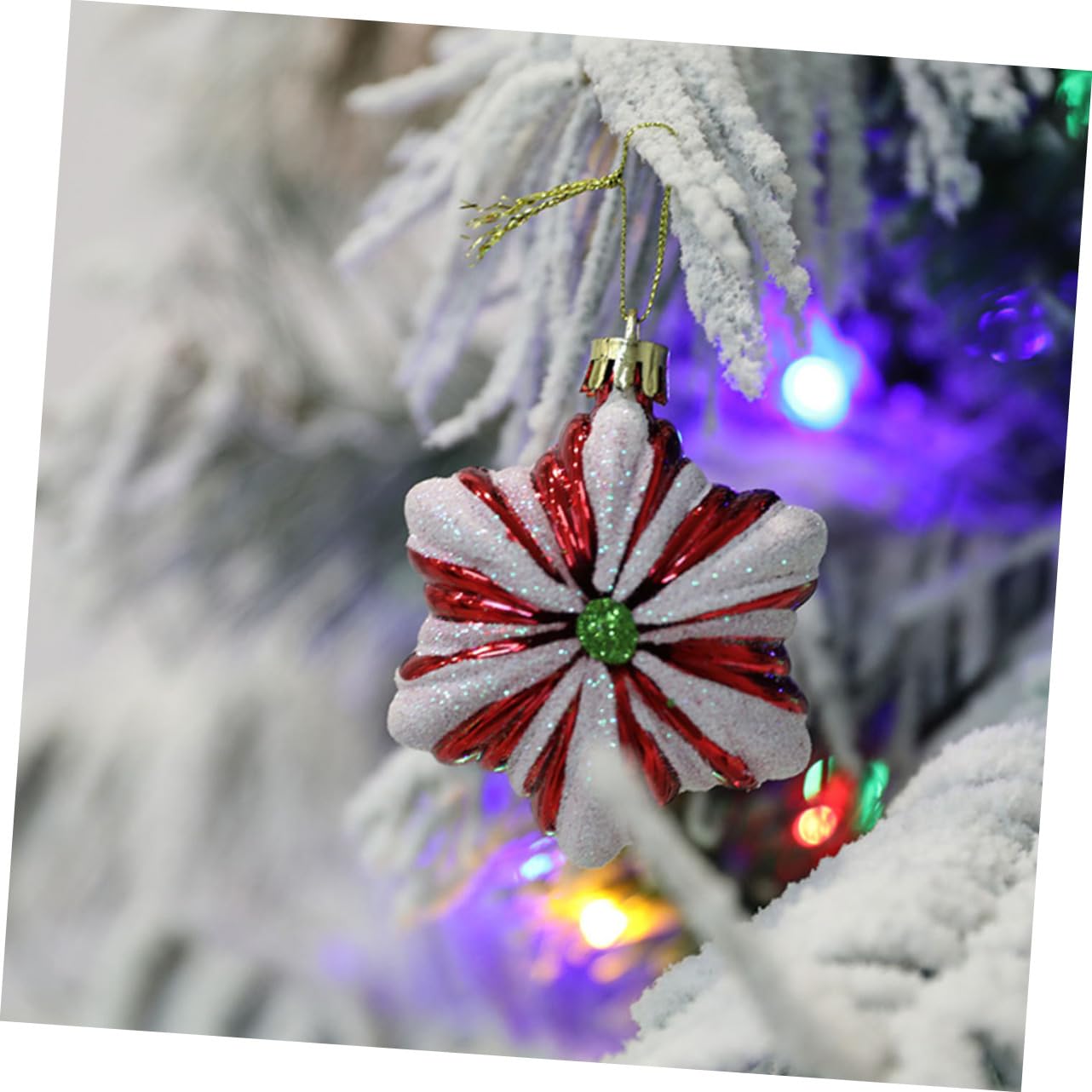 Cabilock Adornos Colgantes Navideños para Árbol De Navidad Bolas Decorativas con Diseño Temático Ornamentación Ligera Y Duradera para Festivo 6 Piezas X 5