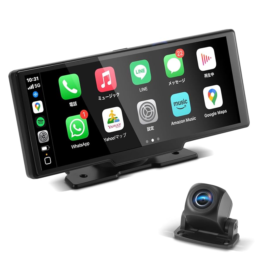 Amazon.co.jp: ワイヤレスCarPlay &Android Auto 車載モニター